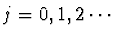 $j=0,1,2\cdots$