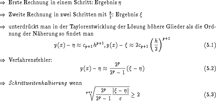 \begin{Folgerungen}
\item Erste Rechnung in einem Schritt: Ergebnis $\eta$ \ite...
...vert\xi - \eta\vert \over
\varepsilon}} \geq 2
\end{equation} \end{Folgerungen}