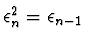 $\epsilon_n^2 =
\epsilon_{n-1}$