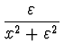 $\displaystyle {\varepsilon
\over {x^2+\varepsilon^2}}$