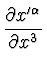 $\displaystyle {\partial x'^{\alpha} \over \partial x^{3}}$