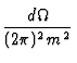 $\displaystyle \underbrace{{i \over 2 \pi m} \int d^3p' \delta(E_p - E_{p'})
f(\vec{p} \leftarrow \vec{p}') \psi_{in}(\vec{p})}_{\mbox{gestreut}}^{}\,$