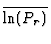 $ \overline{\ln(P_r)}$